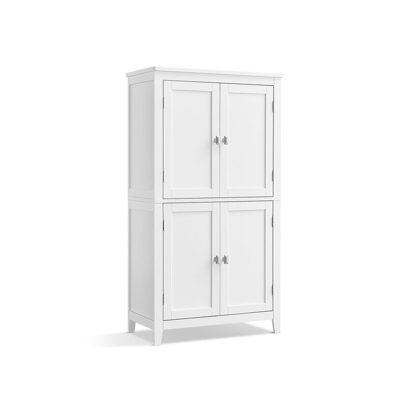 Versatile Bathroom Floor Storage Cabinet with Adjustable Shelves and Stylish Finish