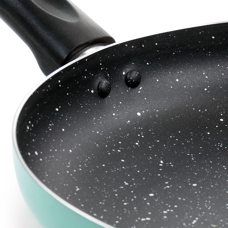 Oster Luneta 9.5 Inch Aluminum Nonstick Frying Pan in Teal