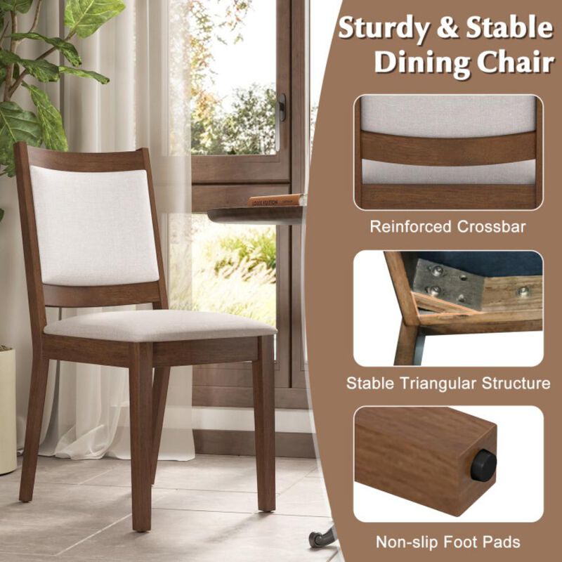 Modern Upholstered Dining Chairs Set of 2 for Kitchen or Dining Room Comfort and Style