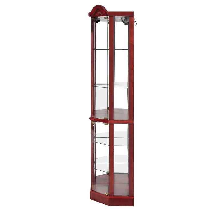 16.73 in. Display Cabinet with 2 Glass Doors