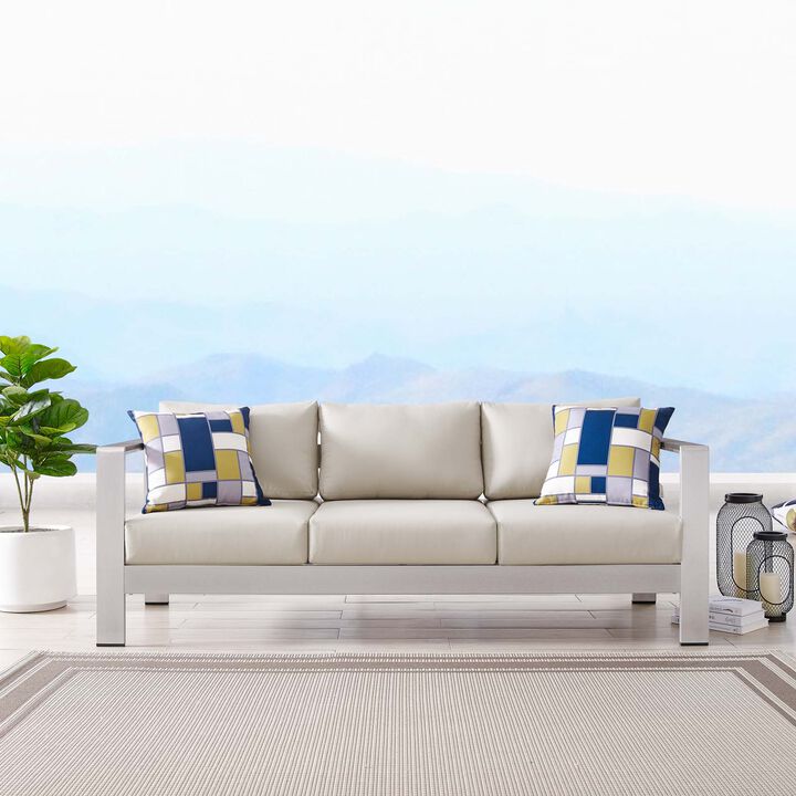 Modway - Shore Outdoor Patio Aluminum Sofa