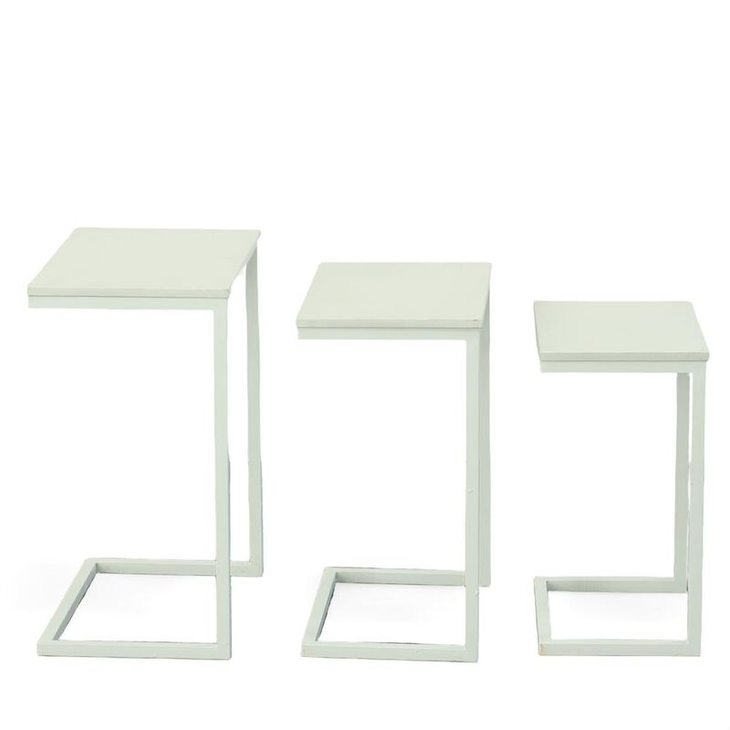 Carolina Living Addison Nesting Table Set - White