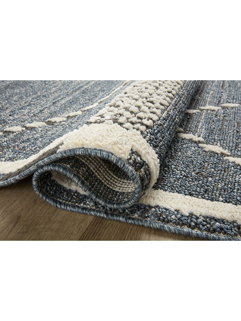 Fabian FAB01 Denim/Charcoal 4' x 6' Rug