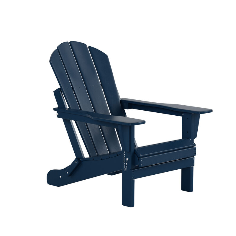 WestinTrends 3-Piece Outdoor Patio Adirondack Chairs with Side Table Set