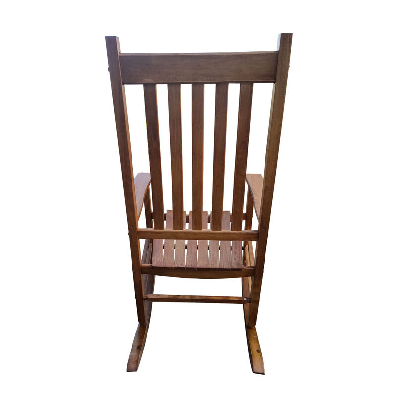 Balcony Porch Adult Rocking Chair Brown