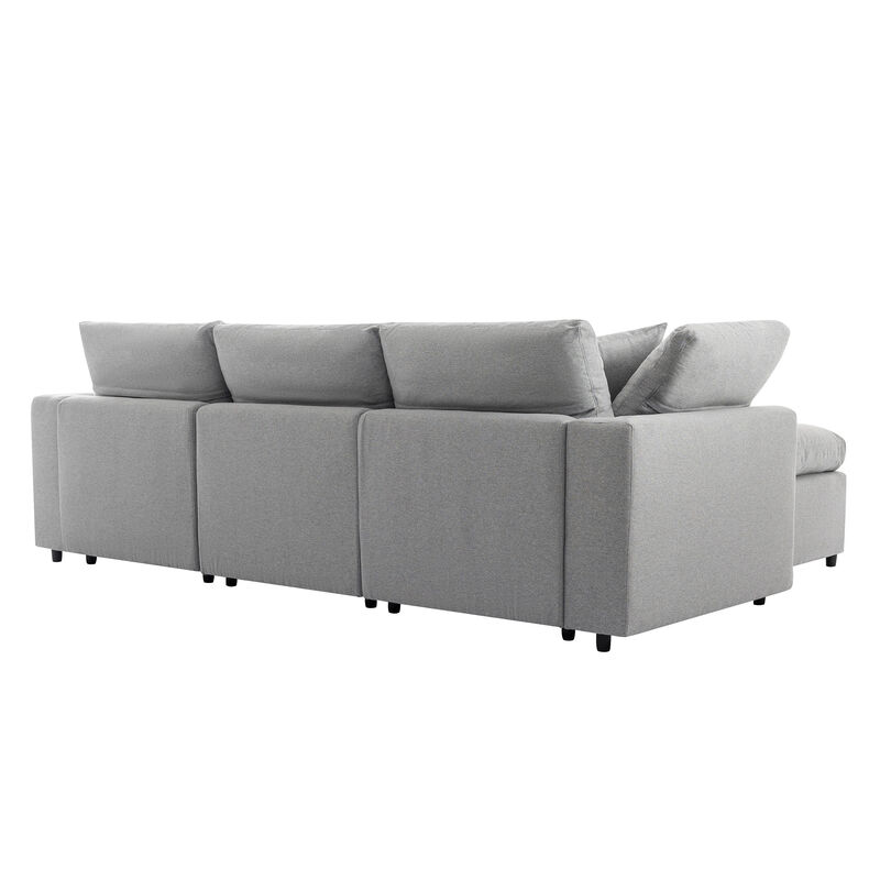 Merax Upholstery Convertible Sectional Sofa