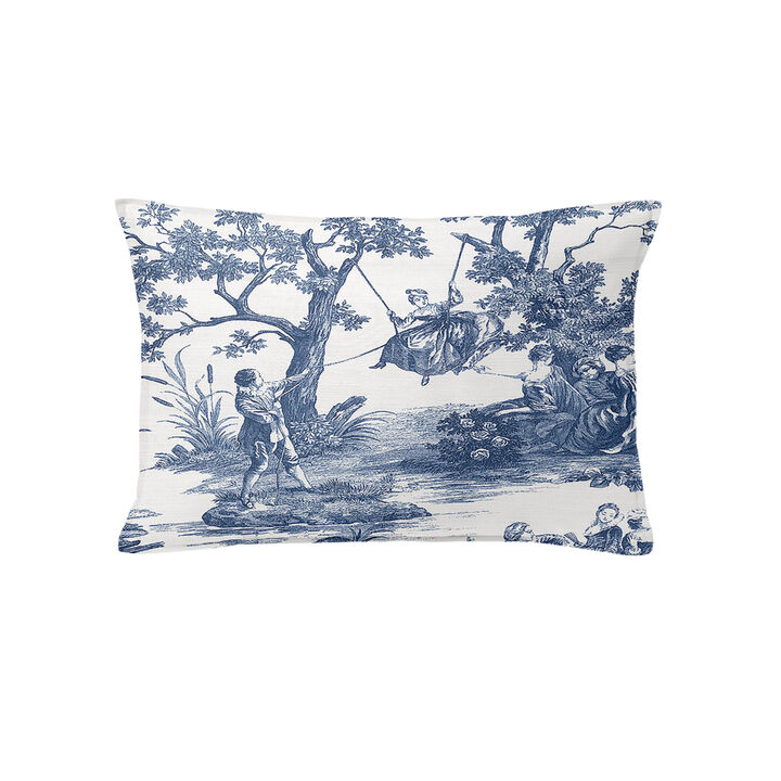 6ix Tailors Fine Linens Malaika Blue Decorative Throw Pillows