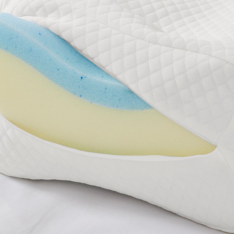 Gracie Mills Brittany Solid Contour Memory Foam Knee Pillow