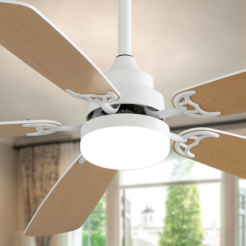 Modern Indoor Ceiling Fan with Light & Remote Sleek & Quiet Home Cooling Solution