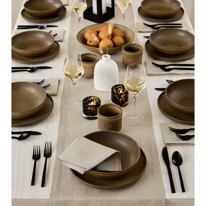Solino Home 100% Pure Linen Table Runner | Fete for Valentine;s