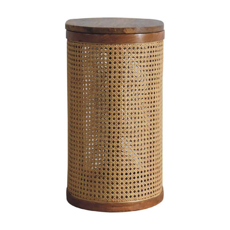 Larissa Lid-up  Solid Wood Storage Stool