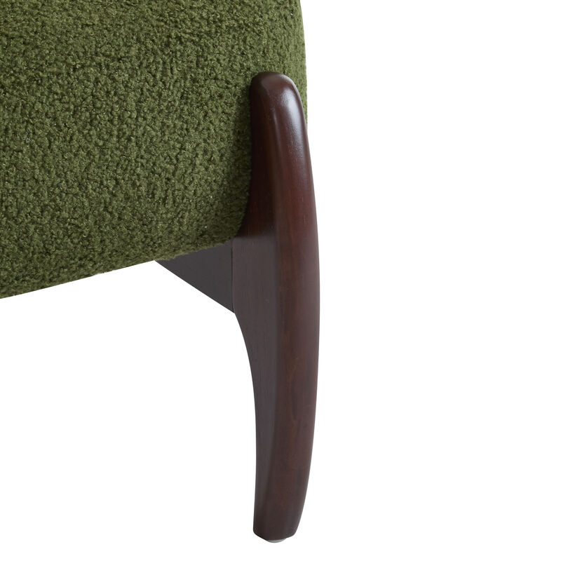 Merax Modern Boucle Accent Chair for Living Room, Bedroom
