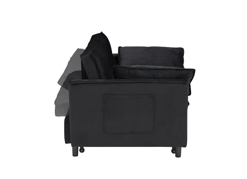 Merax Velvet Loveseat Futon Sofa Couch