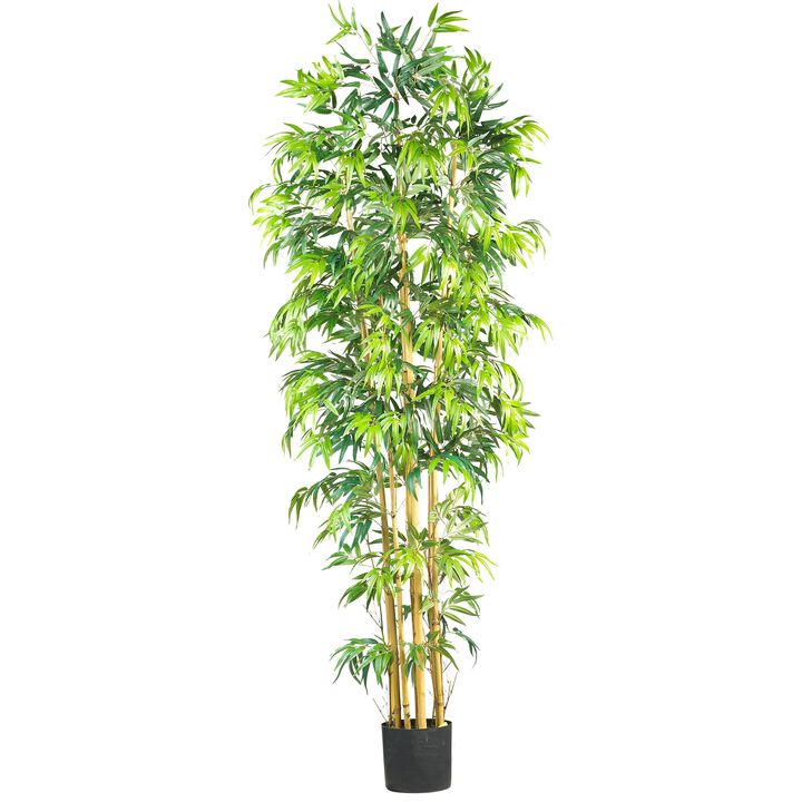 Hivvago 7 Feet Multi Bambusa Bamboo Silk Tree