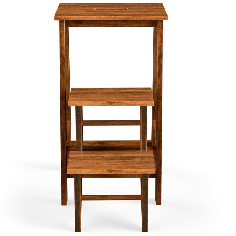 3-Tier Step Stool 3-in-1 Folding Ladder with Bench for Versatile Use