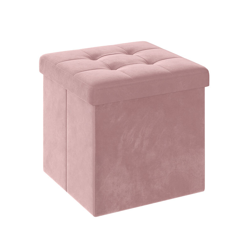 Foldable Storage Ottoman Bench for Space-Saving and Versatile Use