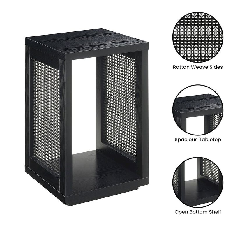 Convenience Concepts Northfield Admiral Weave End Table with Shelf