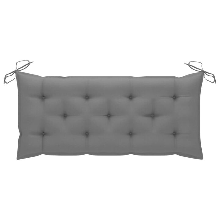 vidaXL Garden Bench Cushion Gray 47.2"x19.7"x2.8" Fabric
