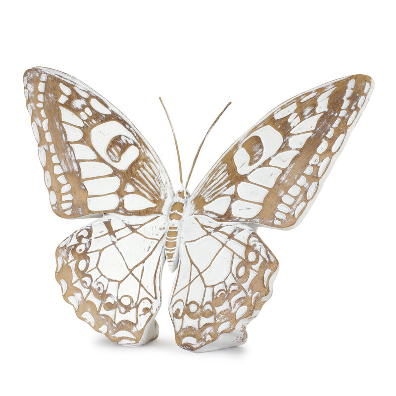Butterfly Figurine - Decorative Accent for Home or Garden Decor (Set of 3)
