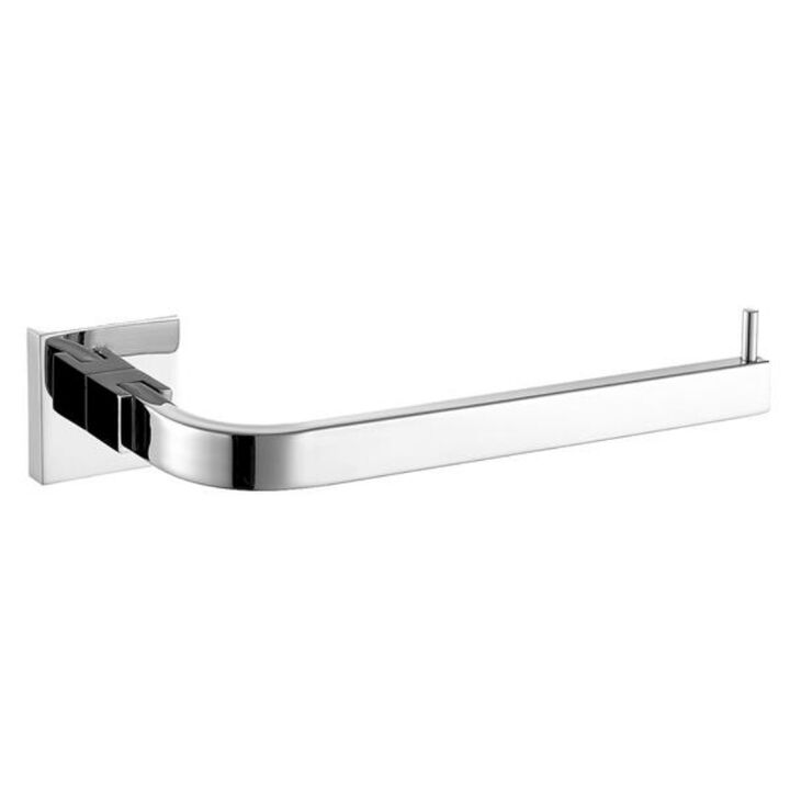 Bright Polished Square Base Towel Rack, Towel Hook Bars for Bathroom