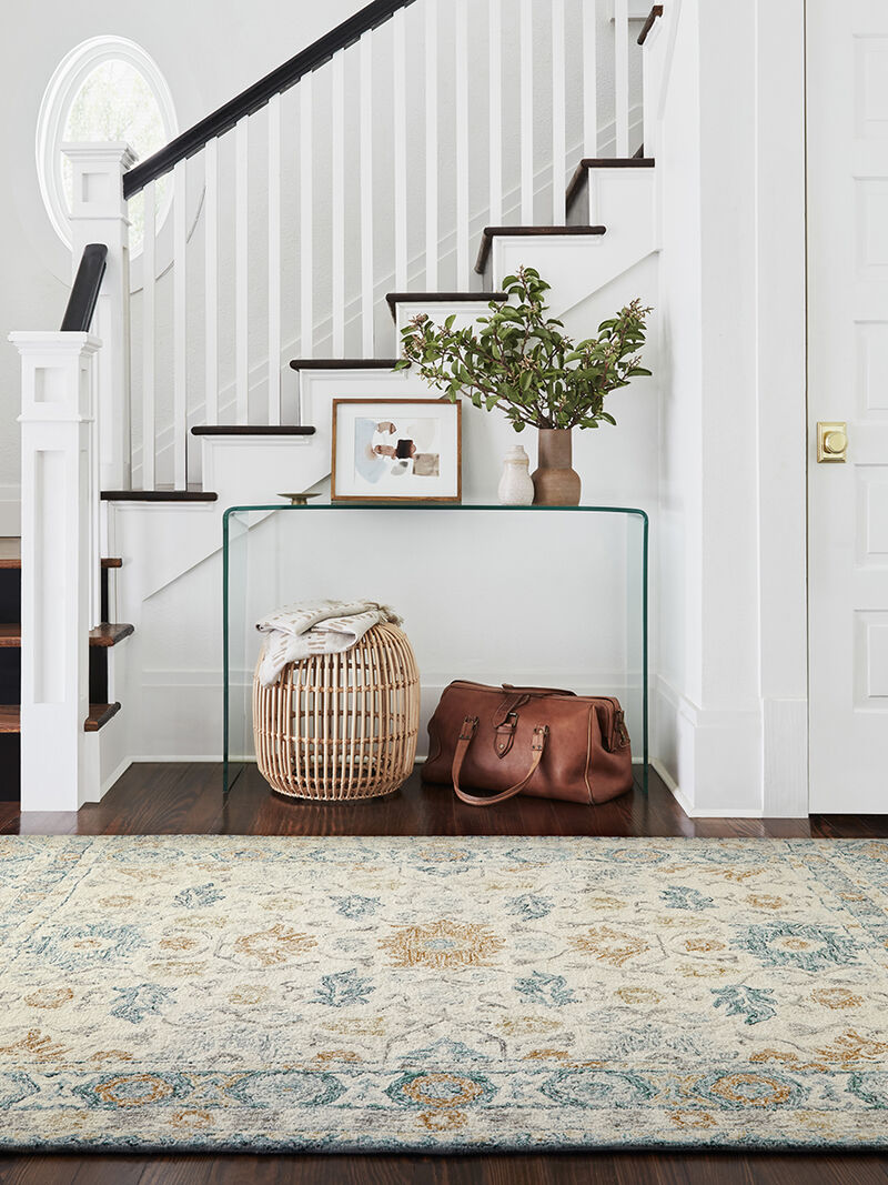 Norabel NOR01 Ivory/Multi 5' x 7'6" Rug