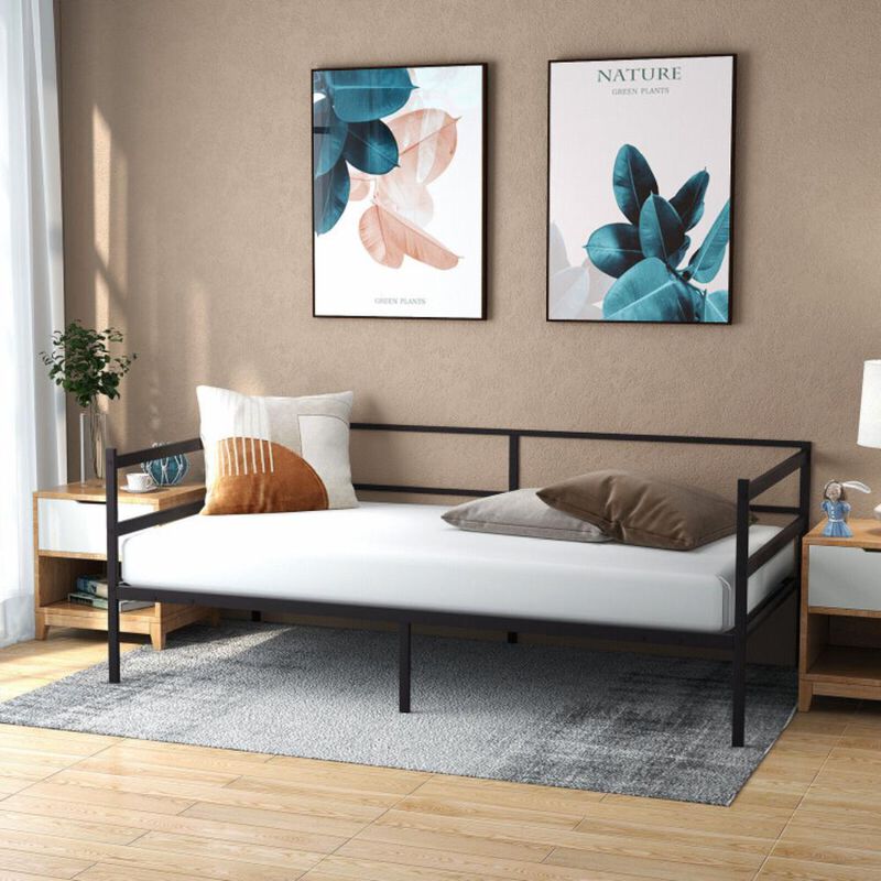 Hivvago Twin Size Metal Daybed Frame for Living Room Bedroom