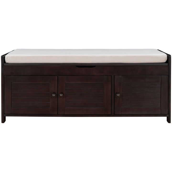 43.5 in. Bedroom Bench with 3 Doors