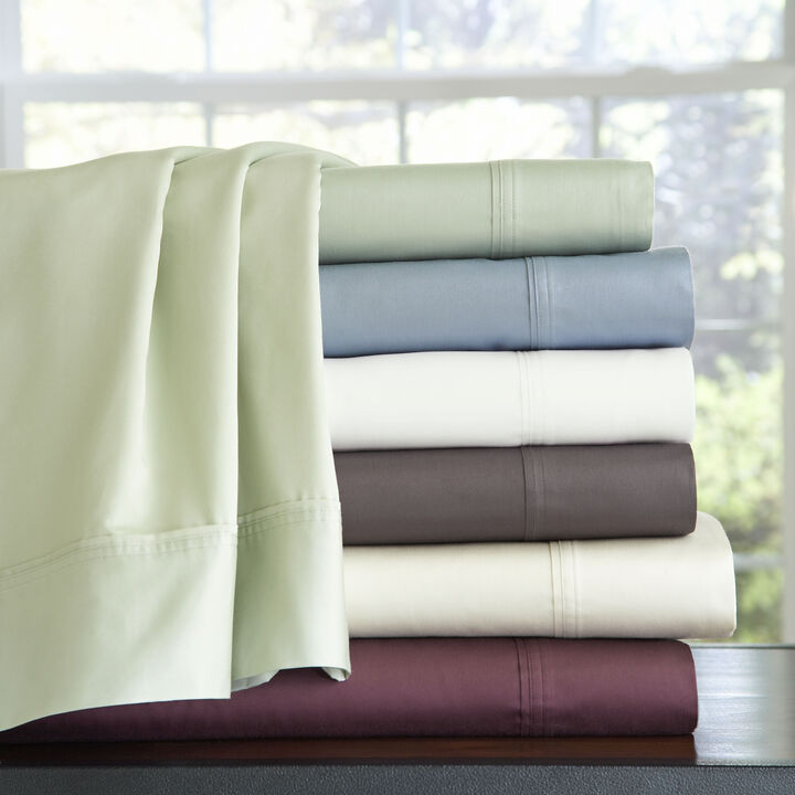 Pointehaven 400 Thread Count Deep Pocket Long Staple Cotton 3 pc Sheet Set