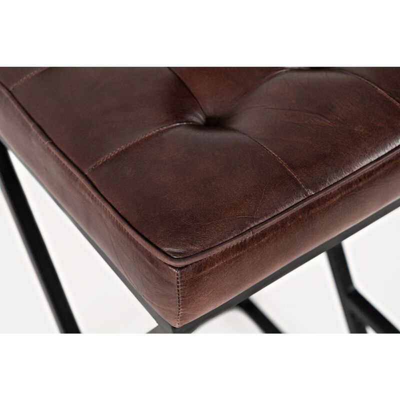 Jofran ed Modern Leather Backless Stool