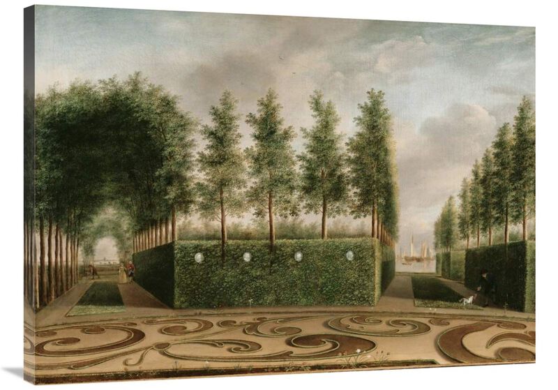 A Formal Garden-Canvas Art-40x30