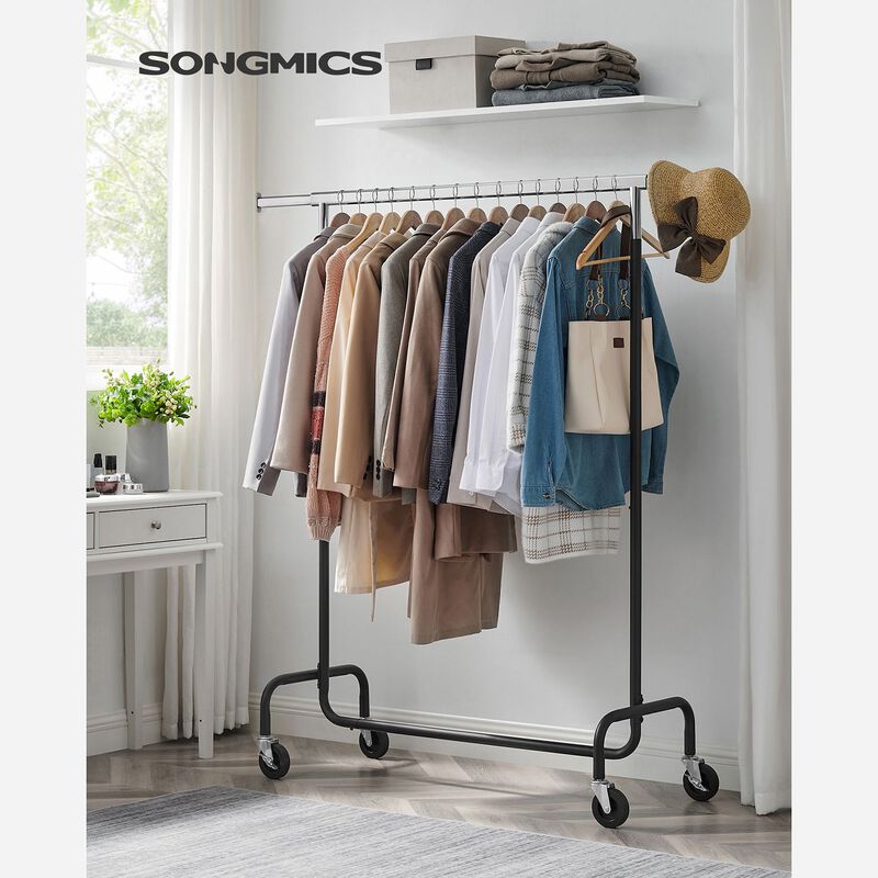 Heavy-Duty Clothes Rack with Extendable Hanging Rod