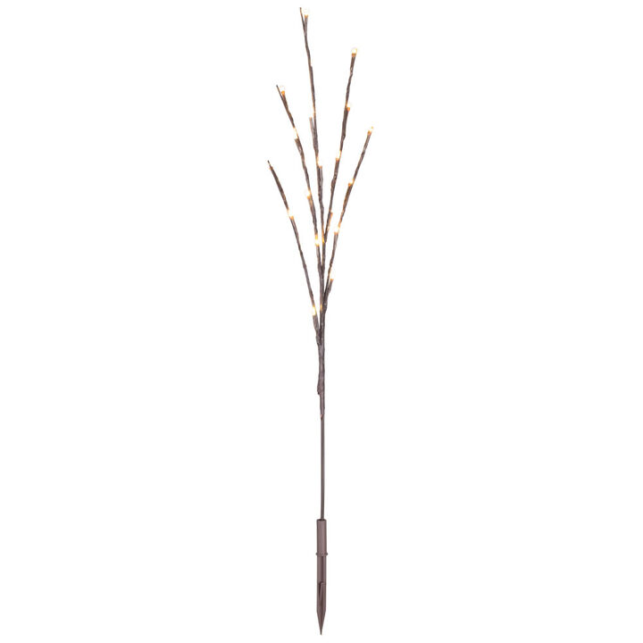 Vickerman  3 Piece 60 Warm White Wide Angle 36 in. LED Twig Light Set on Brown Wire