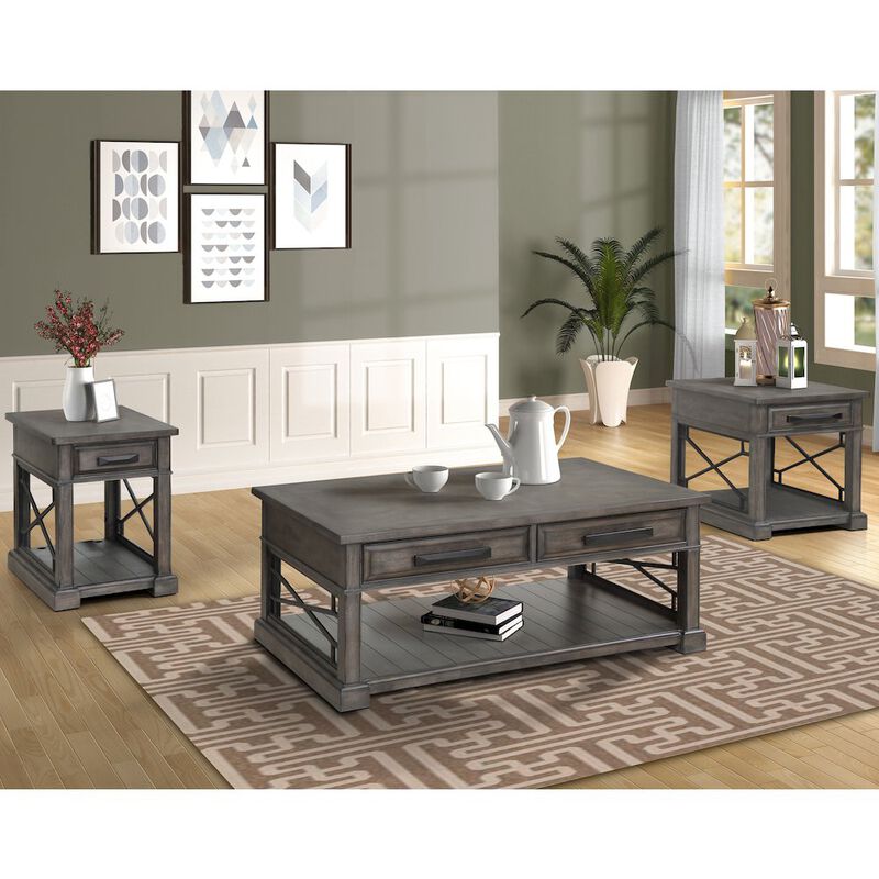 Parker House Furniture Parker House Sundance - Smokey Grey Chairside Table