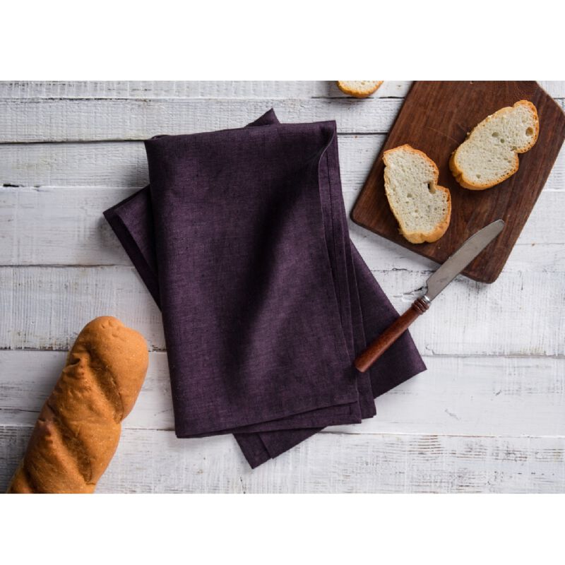 Solino Home 100% Pure Linen Kitchen Towels Set of 2 - 17 x 26 Inch | Athena