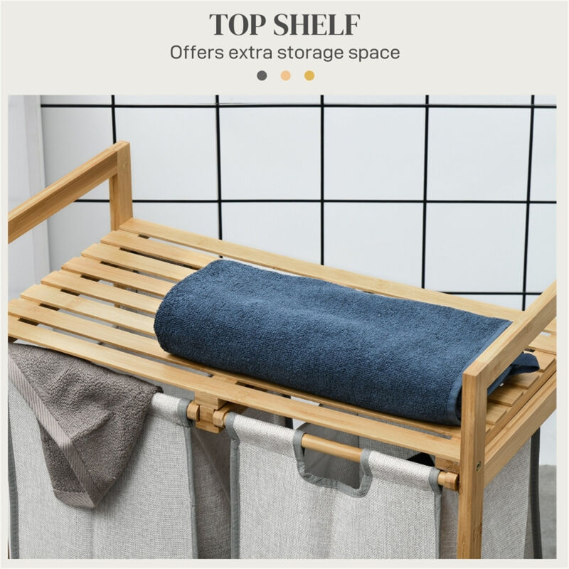Storage Rack with Laundry Baskets – Multi-Tier Organizer for Clothes & Home Essentials