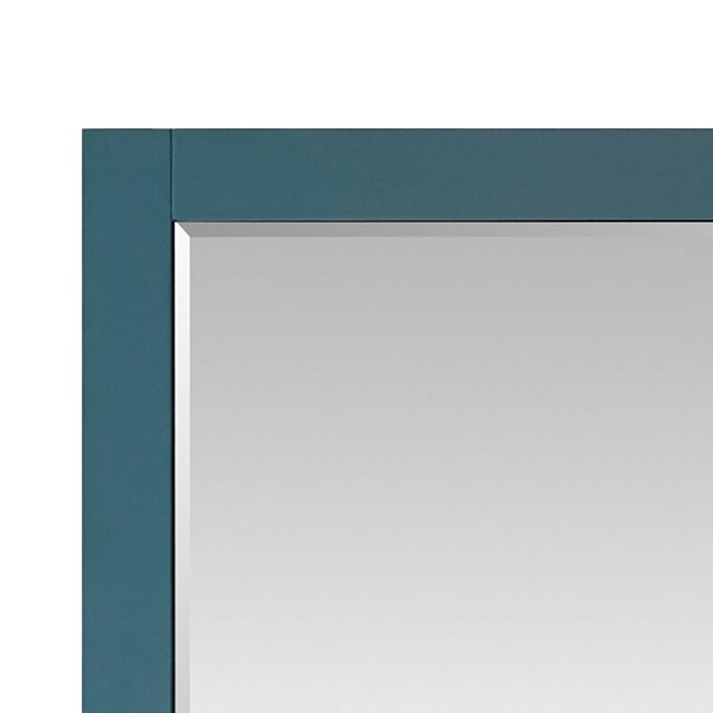Altair 48 Rectangular Bathroom Wood Framed Wall Mirror in Royal Green