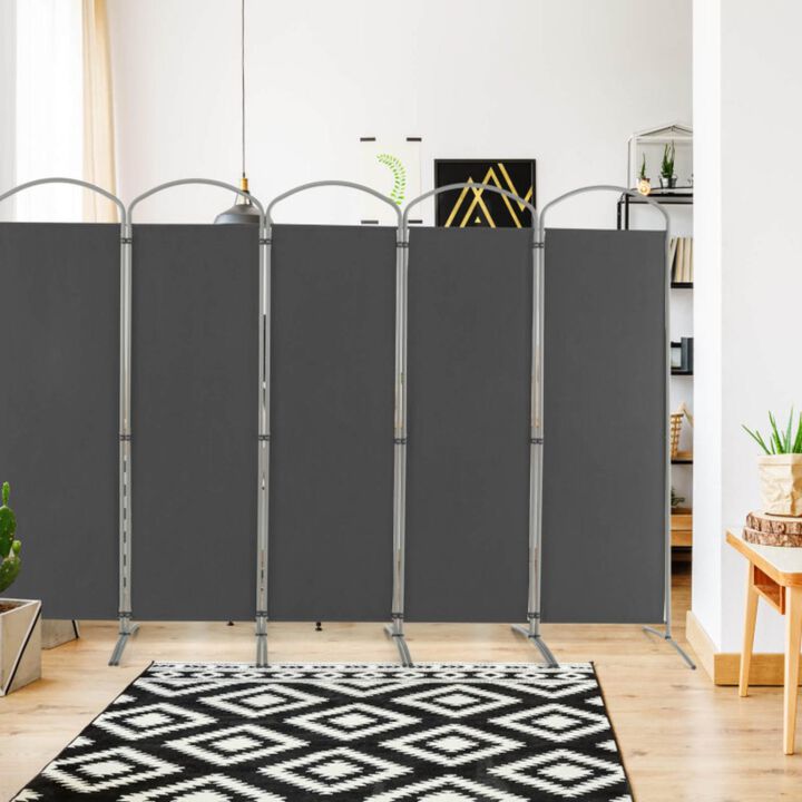 Hivvago 6.2Ft Folding 6-Panel Room Divider for Home Office Living Room