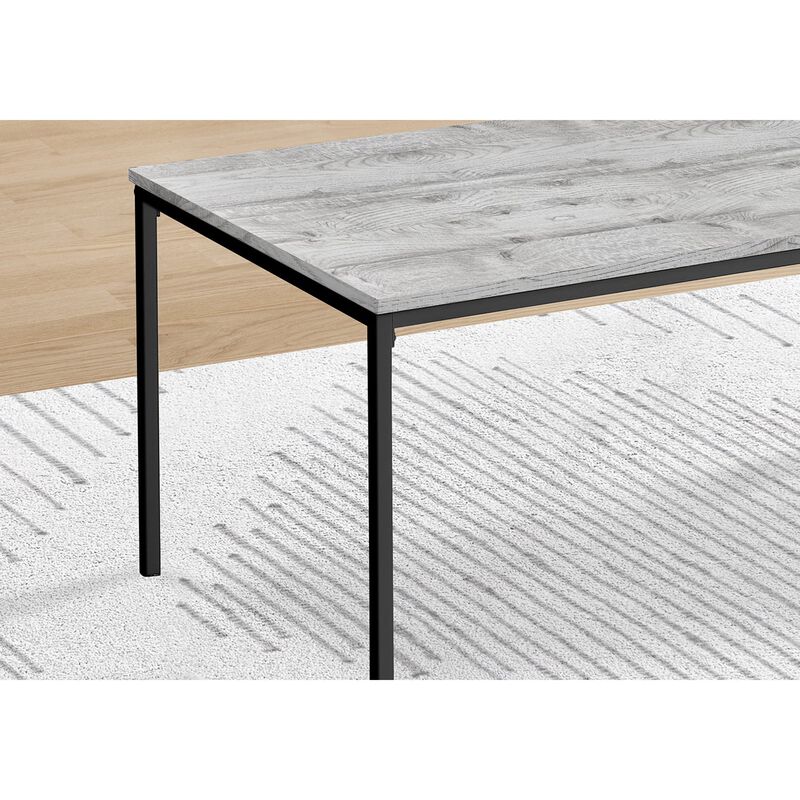 Monarch Specialties - Table Set, 3pcs Set, Coffee, End, Black Metal, Contemporary, Modern