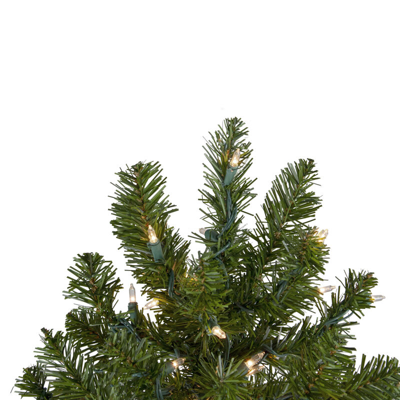 2' Pre-Lit Medium Canadian Pine Artificial Christmas Tree - Clear Lights