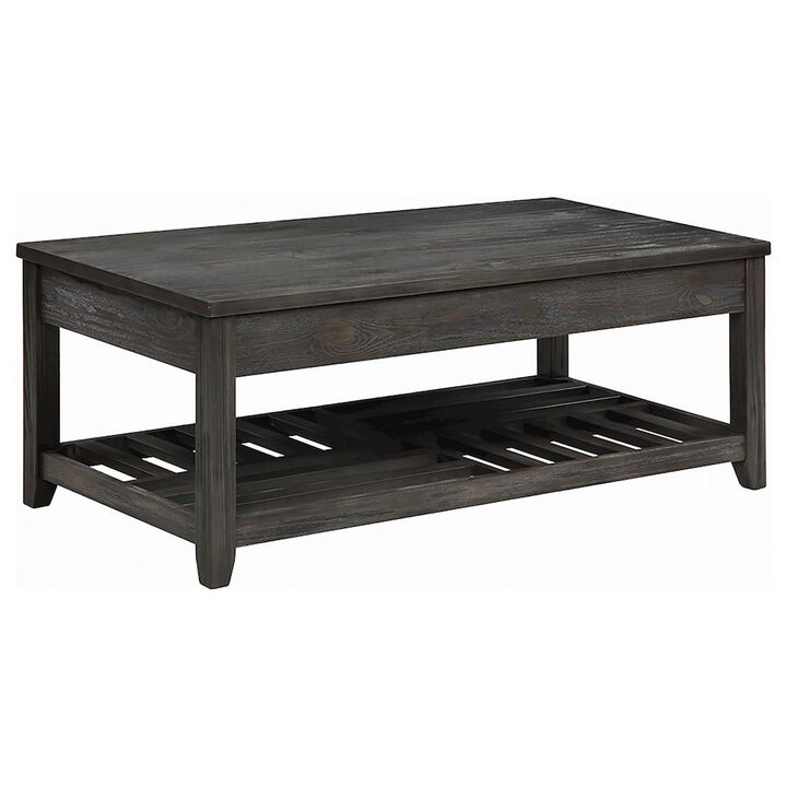 Coaster Co. of America Cliffview Rectangular Wood Lift Top Coffee Table Grey