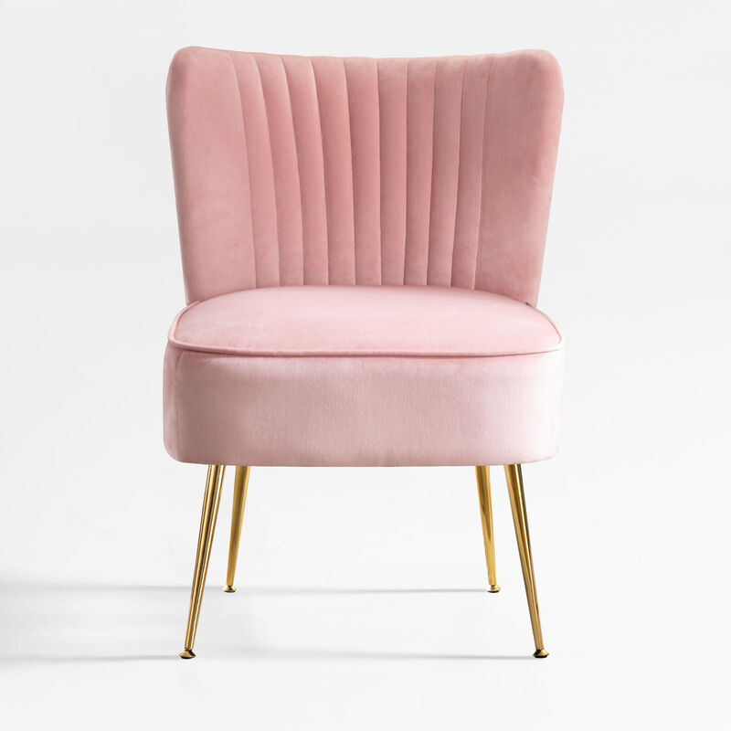 WestinTrends 22" Wide Tufted Velvet Accent Chair
