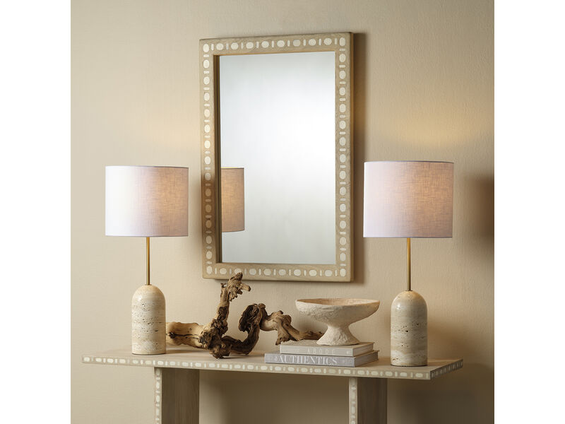 Sama Wood & Bone Inlay Mirror