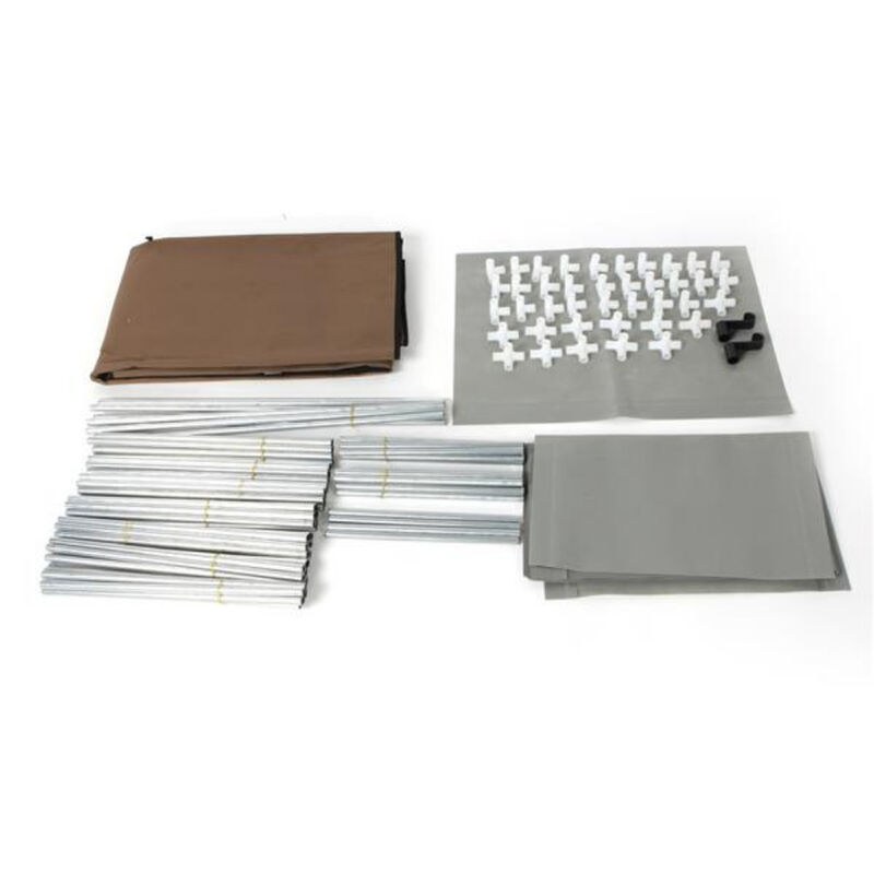 Portable 4-Layer Non-Woven Fabric Wardrobe with 10 Storage Compartments
