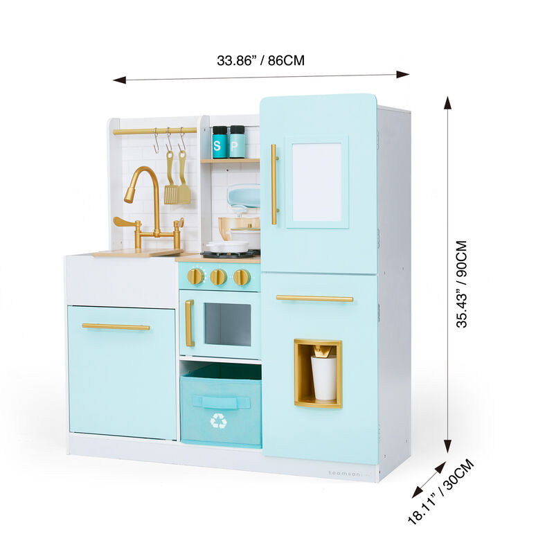 Teamson Kids - Biscay Delight Classic Play Kitchen - Mint
