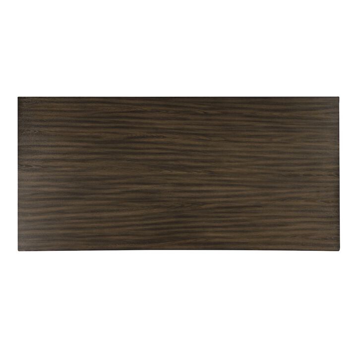 New Classic Furniture Cityscape Wood Rectangle Dining Table, Walnut