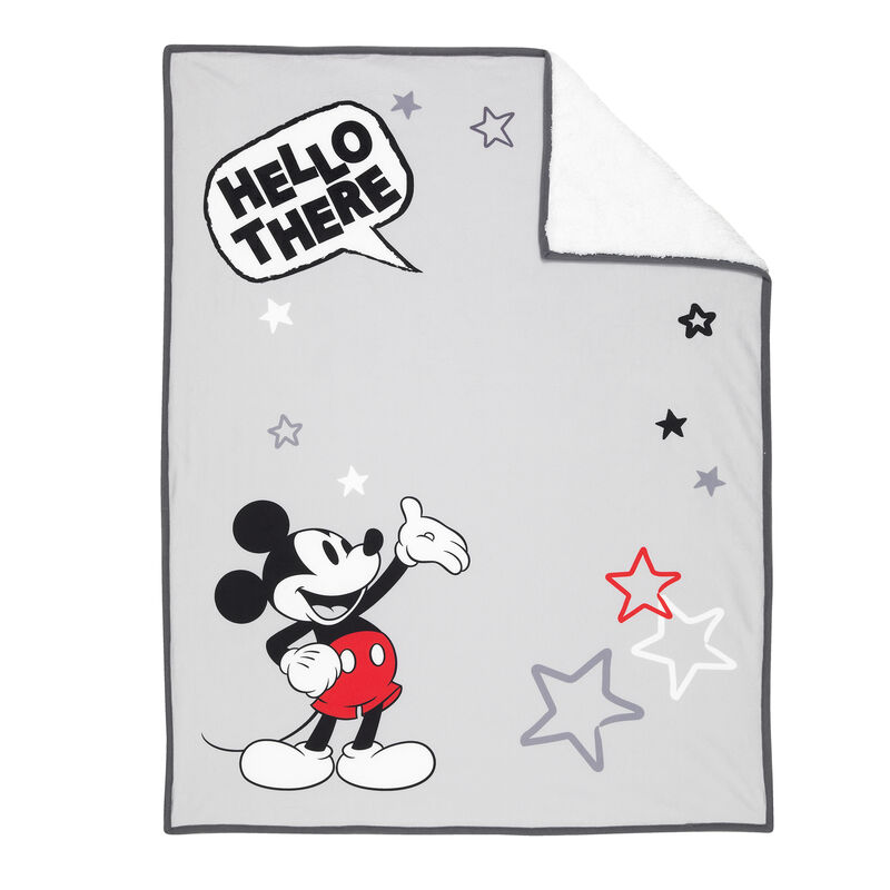 Lambs & Ivy Disney Baby MICKEY MOUSE Picture Perfect Baby Blanket - Gray