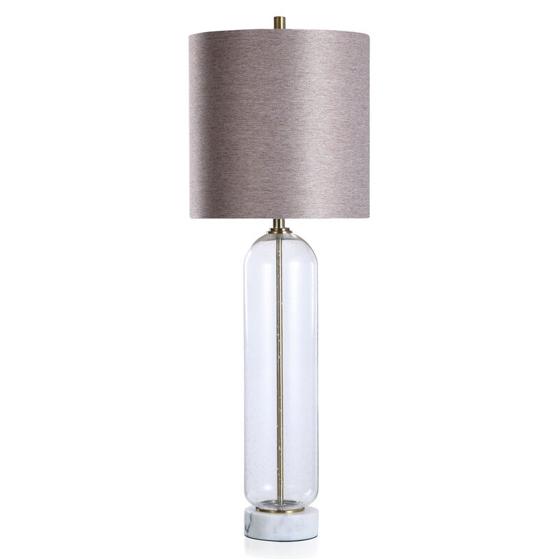 Seeded Clear Marble Table Lamp