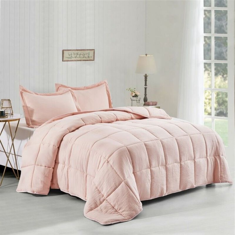 Hivvago 3 Piece Microfiber Reversible Comforter Set