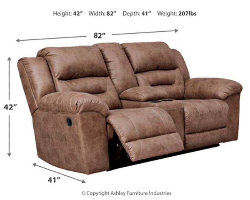 Stoneland Reclining Loveseat W/Console