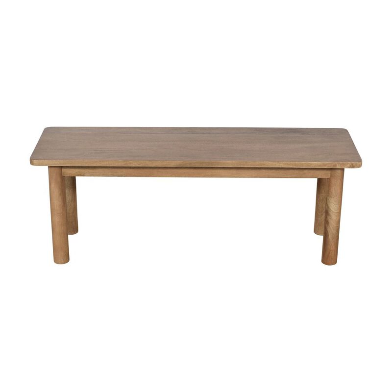 Jofran Bodhi 50 Rustic Solid Wood Dining Bench